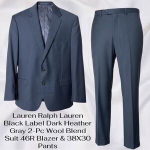 Lauren Ralph Lauren 2-Pc Wool Blend Suit 46R Blazer & Pants 38X30 FREE SHIPPING